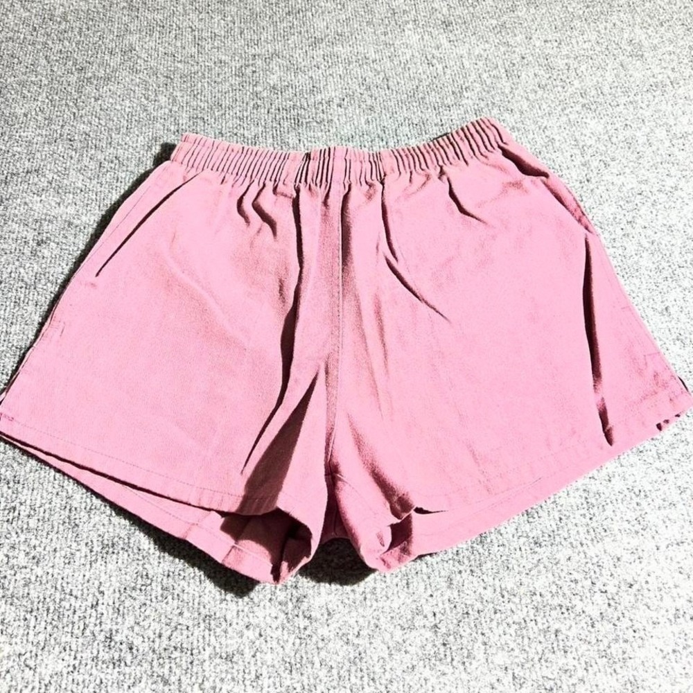 Downerwear Vintage Shorts Mauve Pink Elastic Waist Size Small Cotton Blend